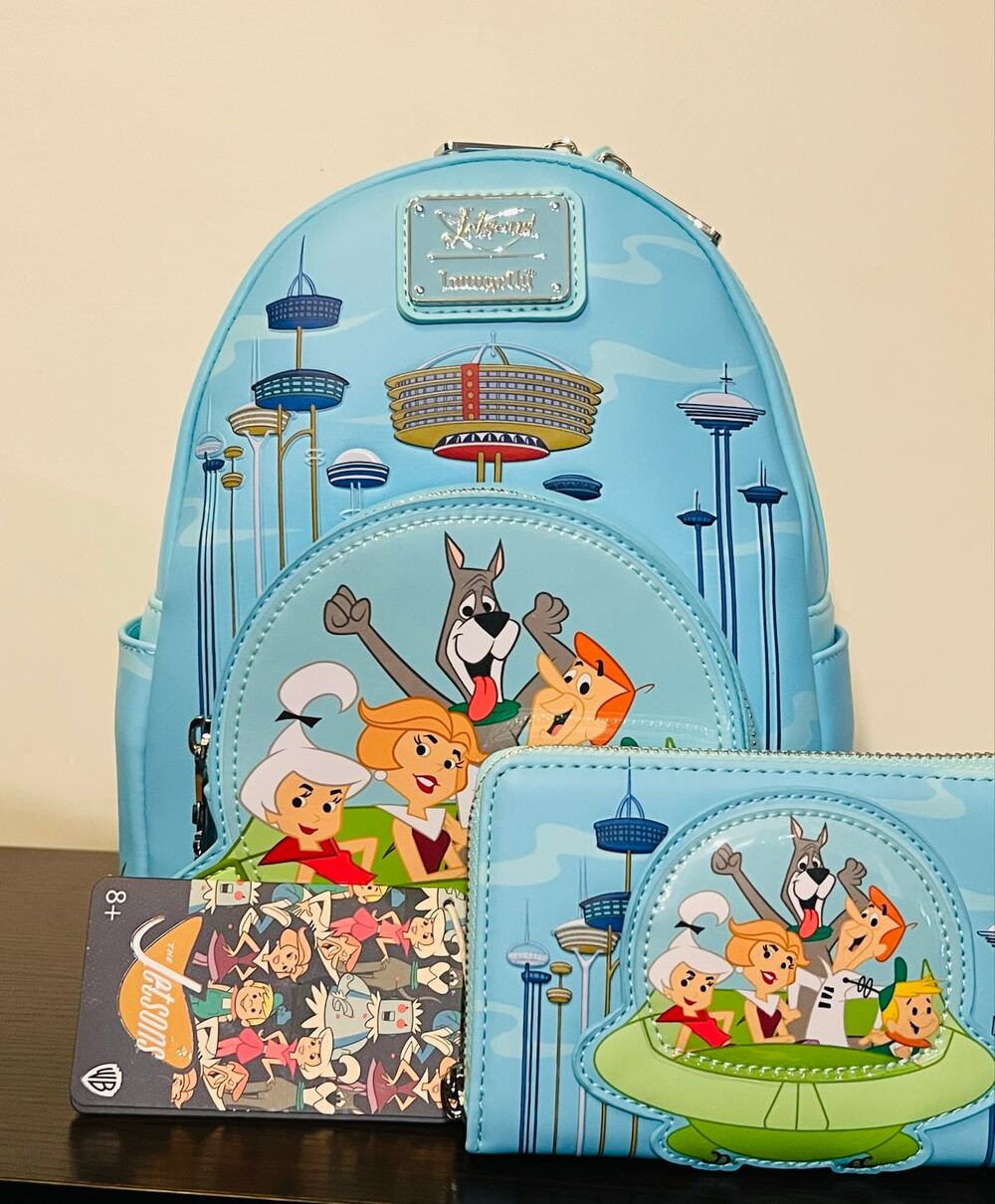 Loungefly The Jetsons Group Portrait Spaceship Mini Backpack